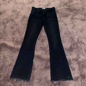 ZARA Women’s Raw Hem Bell-Bottomed Jeans Size 8